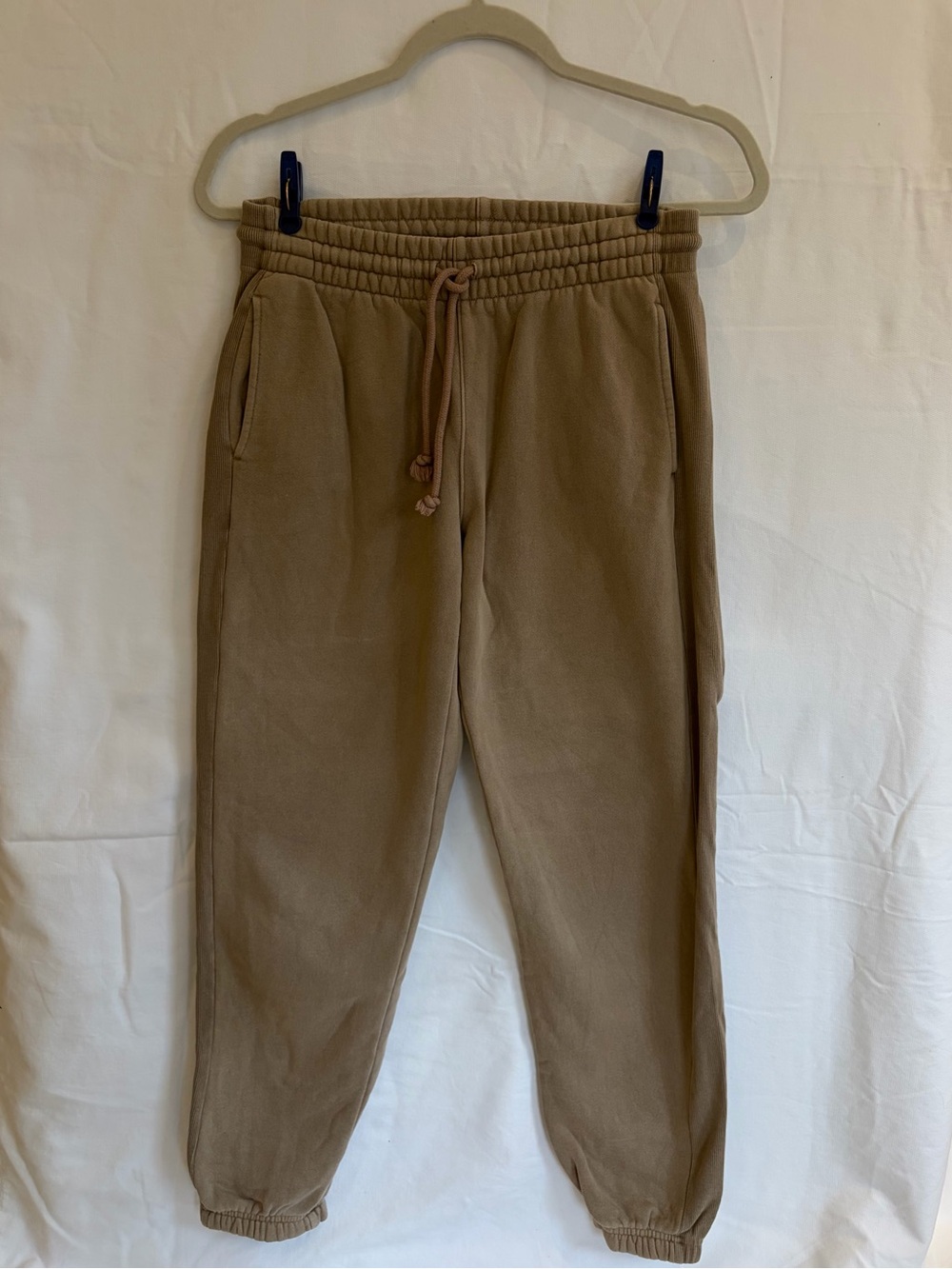 Aritzia CozyAF Tan Joggers